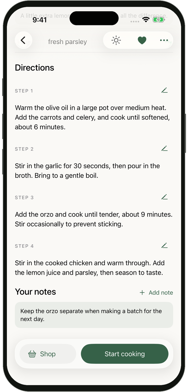 Saltpaper recipe directions with personal notes.